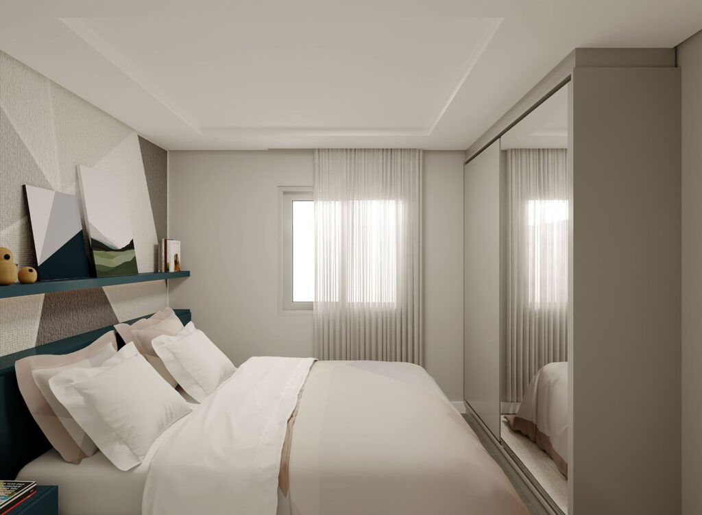 saber como decorar quarto de apartamento pequeno